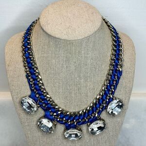 Vintage VCLM Giant Rhinestone Necklace Costume Jewelry